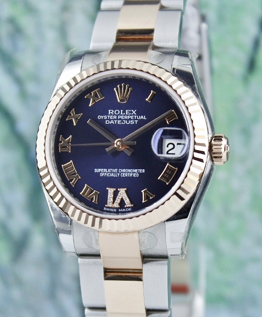 (image for) ROLEX MID SIZE 18K PINK GOLD OYSTER PERPETUAL DATEJUST / 178271